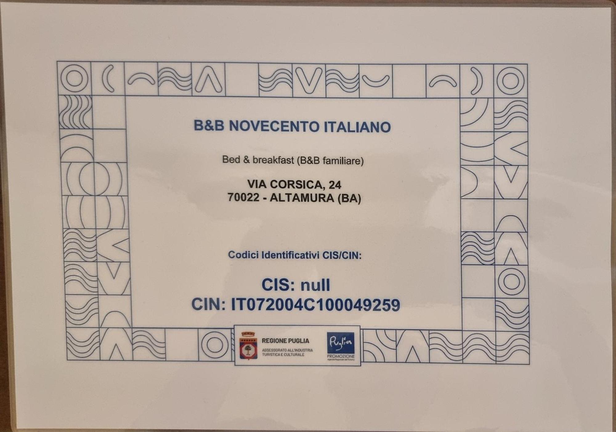 B&B Novecento Italiano Altamura Eksteriør bilde